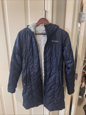 Columbia Hooded Quilted Coat like new